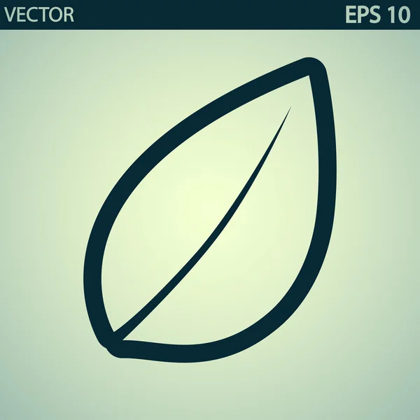 Icono de hoja — Vector de stock