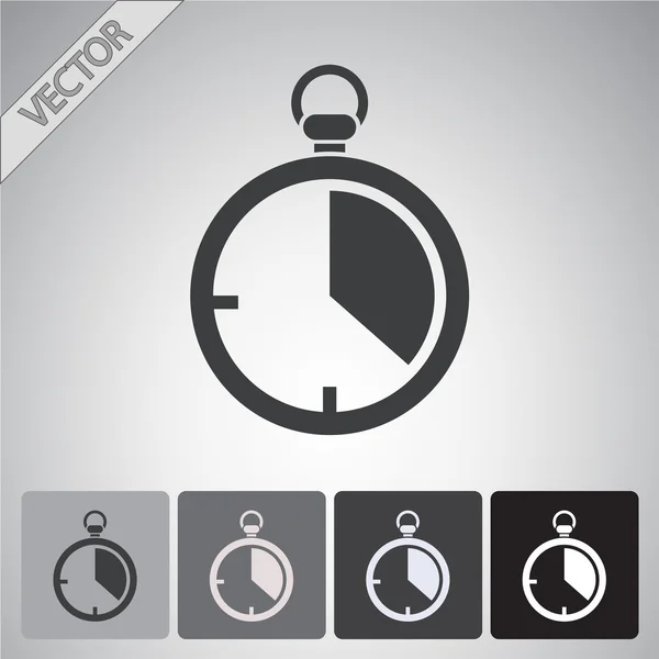 Kronometre simgesi tasarım — Stok Vektör