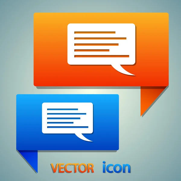 Icono de burbuja de habla — Vector de stock