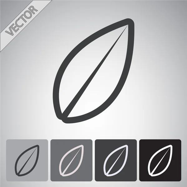 Blad pictogram — Stockvector