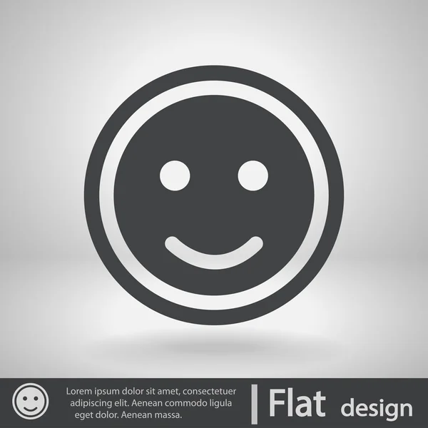 Sonrisa icono de diseño — Vector de stock