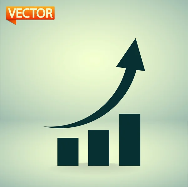 Grafiek pictogram — Stockvector