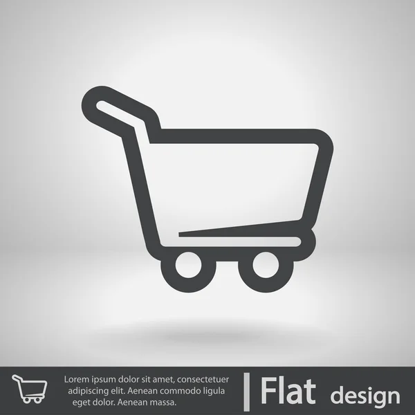 Icono del carrito de compras — Vector de stock