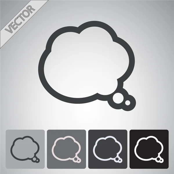 Speech bubble icon — Stock Vector