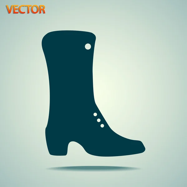 Ícone sapatos femininos — Vetor de Stock