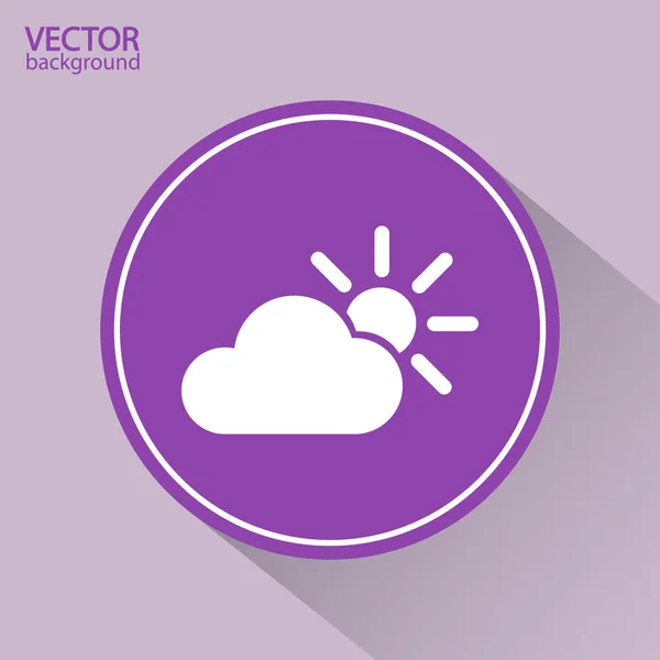 Ilustración del icono de nube — Vector de stock