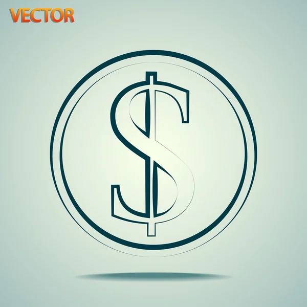 Geld Ikoon — Stockvector