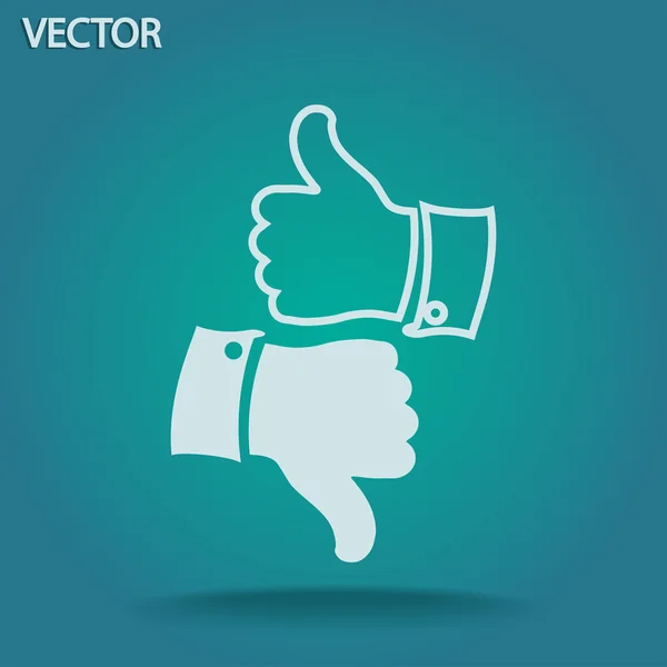 Thumb up icons — Stock Vector