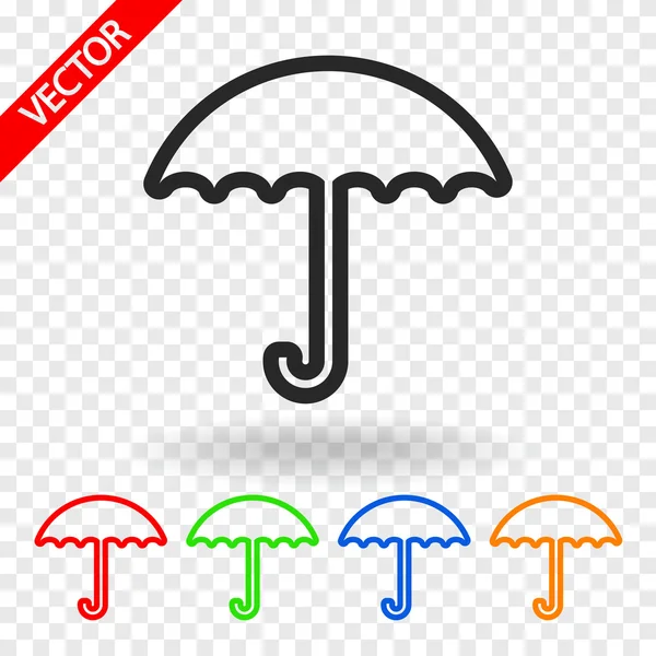 Εικονίδιο σχεδιασμός ομπρέλα — Διανυσματικό Αρχείο