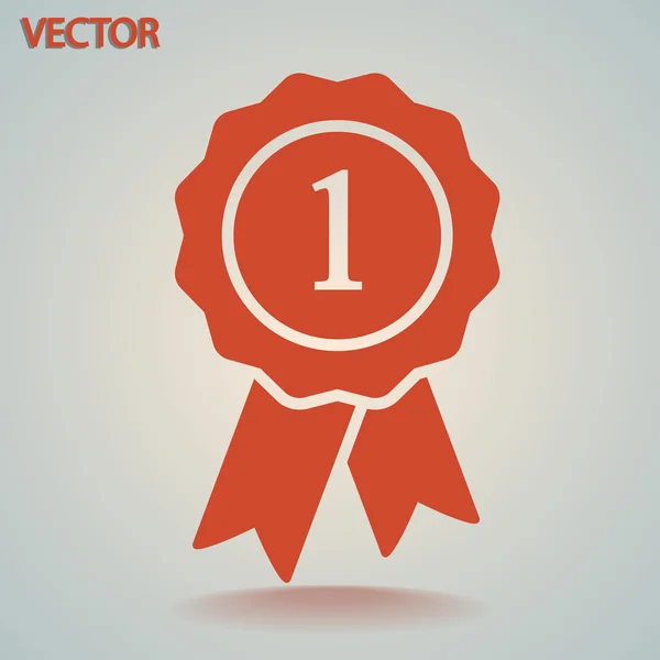 Jelvény szalagos ikonnal — Stock Vector