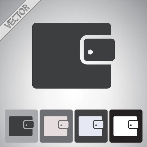 Wallet icon design — Stock Vector