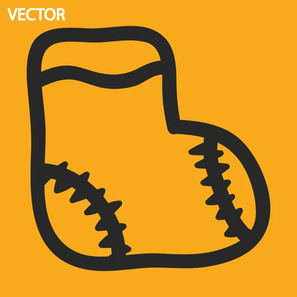 Ícone de meias crianças — Vetor de Stock