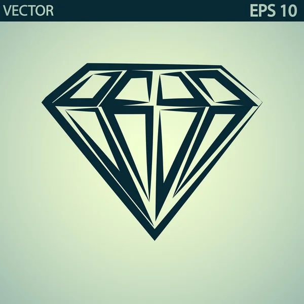 Diamantpictogram — Stockvector