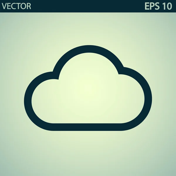 Icono de nube — Vector de stock