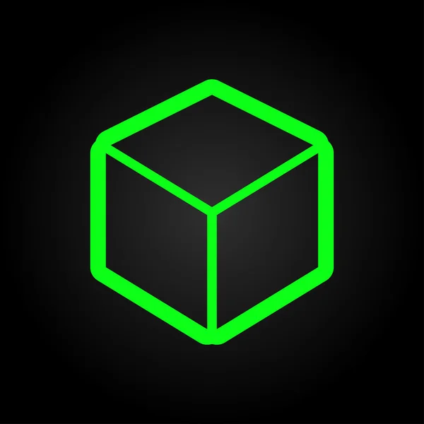 Icono del cubo — Vector de stock