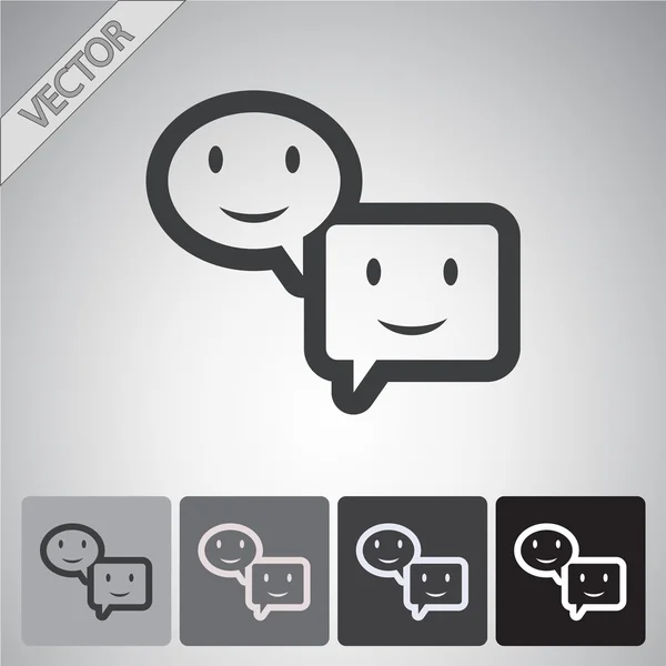 Speech bubble icon — Stock Vector