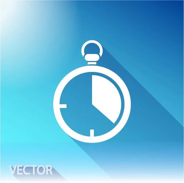 Stoppur ikon, vektor illustration. platt design stil — Stock vektor