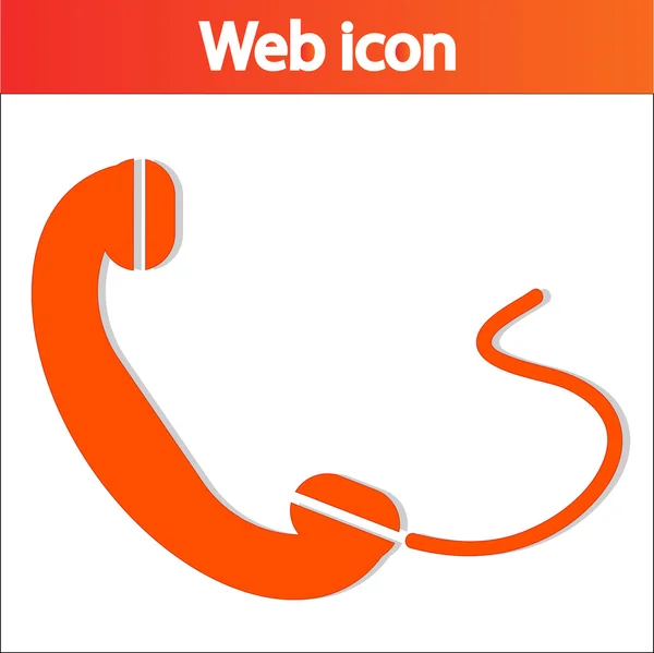 Telefon, płaskie ikona — Wektor stockowy