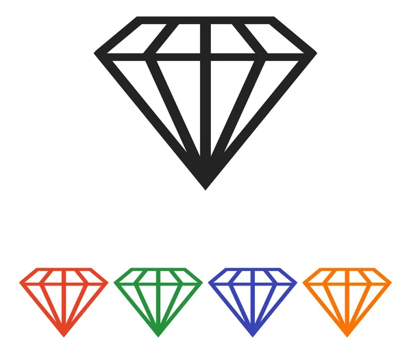 Icono de diamante — Archivo Imágenes Vectoriales