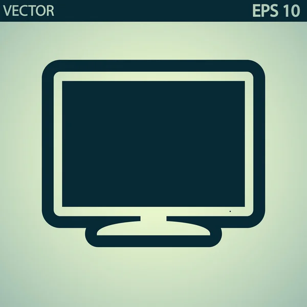 Monitor-Symbol — Stockvektor