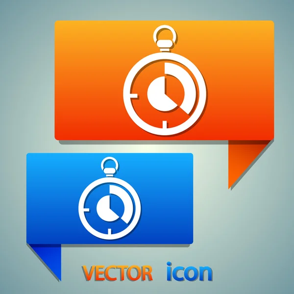 Diseño de icono de cronómetro — Vector de stock