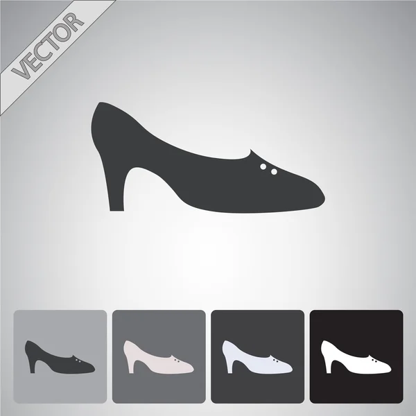 Femmes chaussures icône — Image vectorielle