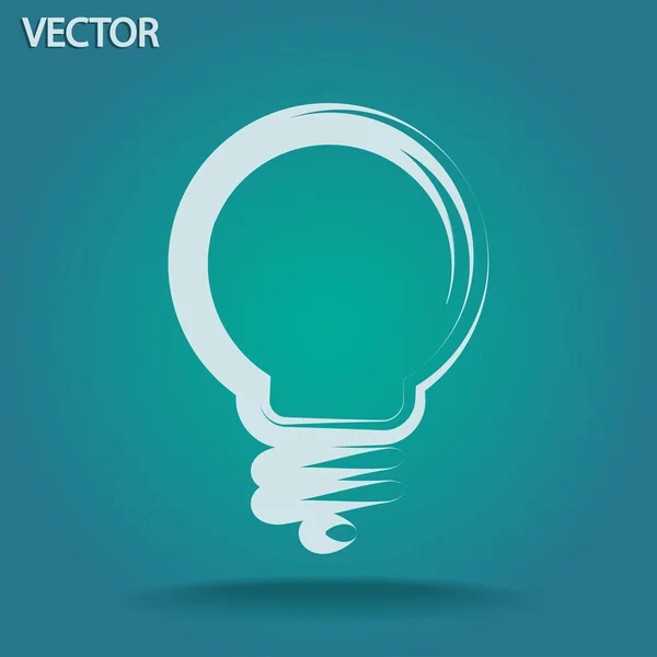 Icono de bombilla — Vector de stock