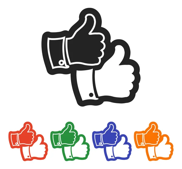 Thumb up icons — Stock Vector