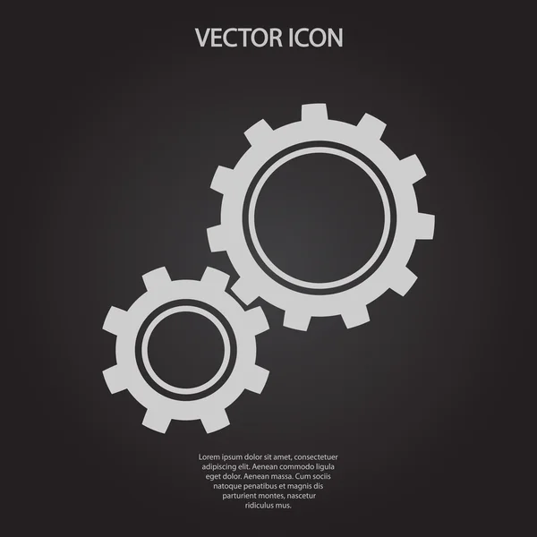 Ícone de engrenagem — Vetor de Stock