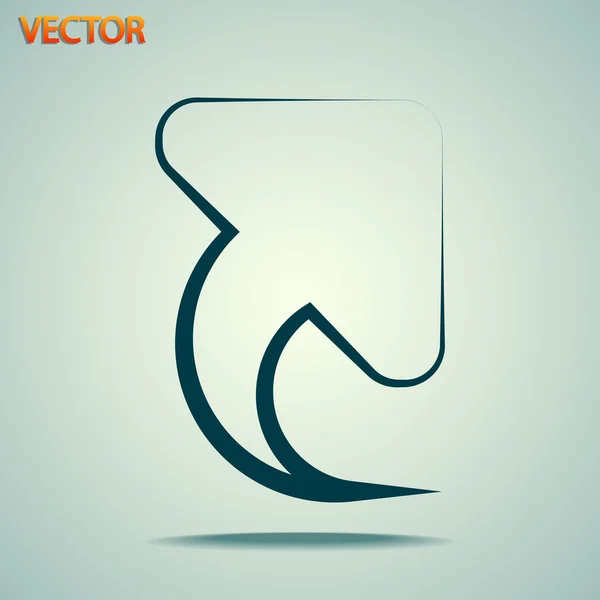 Nahoru ikonu šipky — Stockový vektor