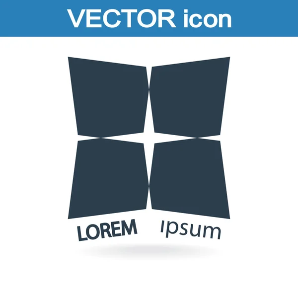 Icono de formas abstractas — Vector de stock