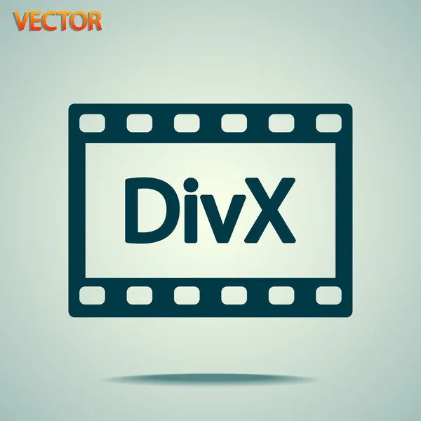 DivX video icon — Stock Vector
