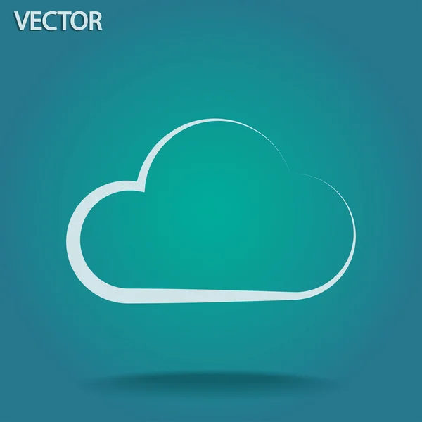 Cloud pictogram — Stockvector