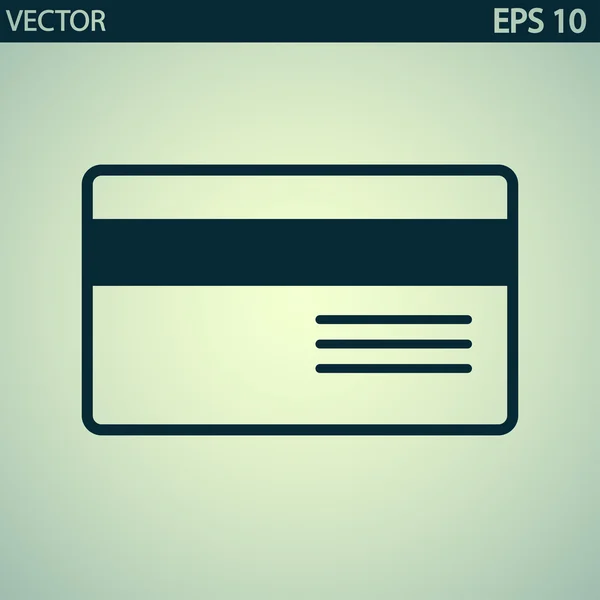 Pictogram van de creditcard van de Bank — Stockvector