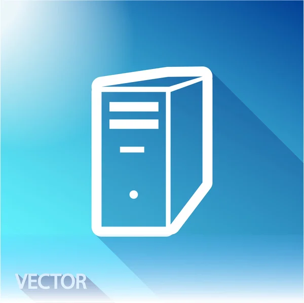 Computer server icon — Stock Vector