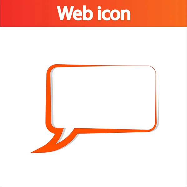 Comic speech bubbles icon — Stock Vector