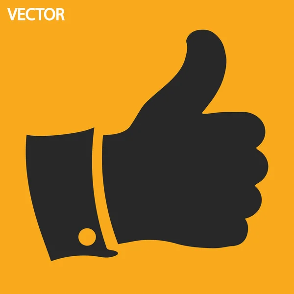 Palec nahoru ikony — Stockový vektor