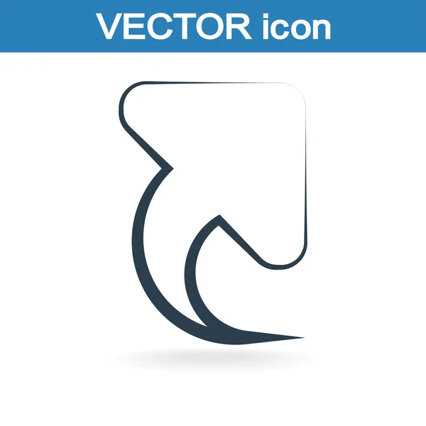 Icono flecha arriba — Vector de stock