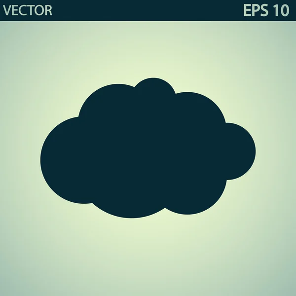 Icono de nube — Vector de stock