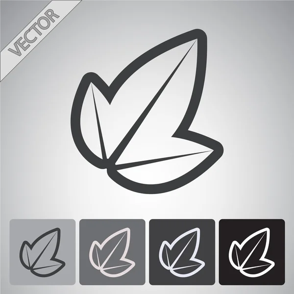 Leaf icon — Stock Vector