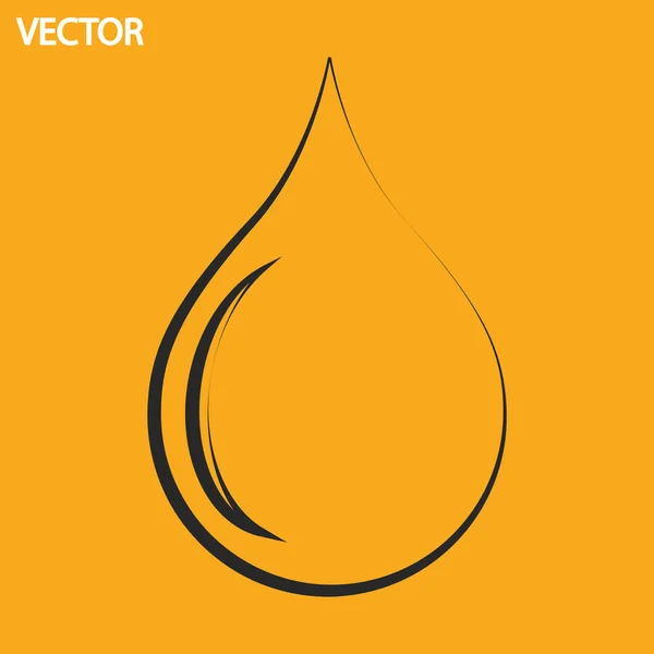 Drop pictogram — Stockvector