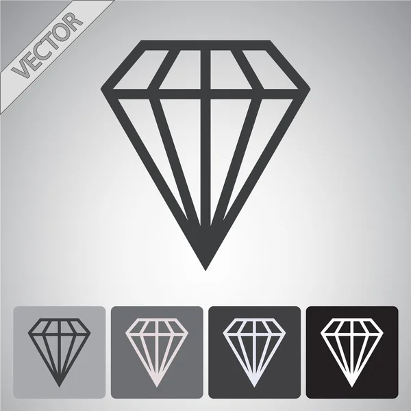 Установлены алмазные символы — стоковый вектор