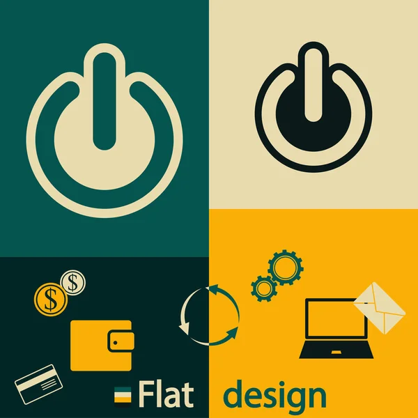 Potencia icono de diseño — Vector de stock