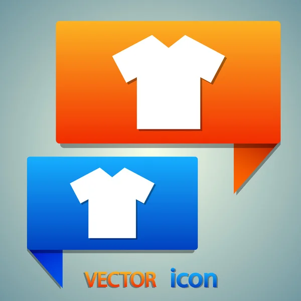 Camiseta Icono plano — Archivo Imágenes Vectoriales