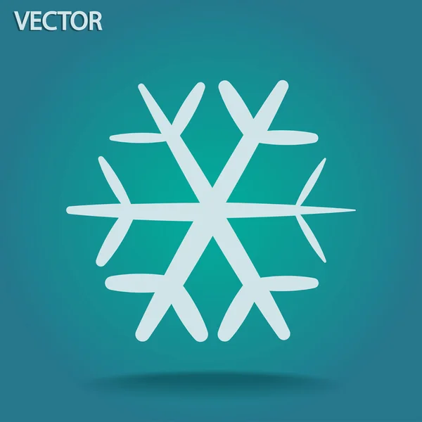 Ícone de floco de neve — Vetor de Stock