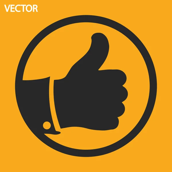 Hüvelykujját, ikonok — Stock Vector