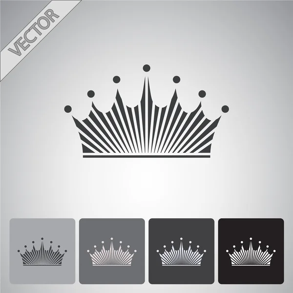 Crown icon design — Stock Vector