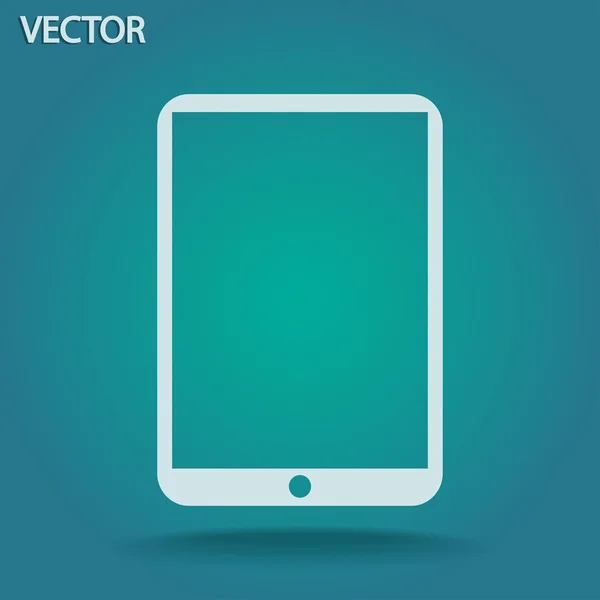 Ícone moderno tablet PC digital — Vetor de Stock