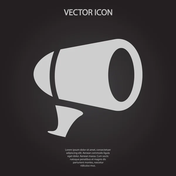 Megafon ikon — Stock Vector