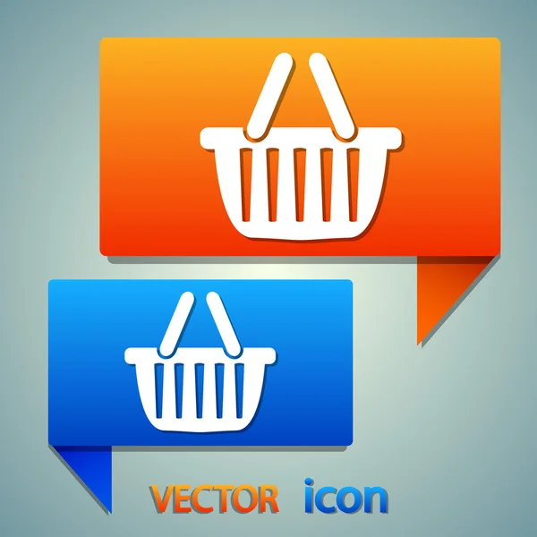 Shopping basket icon — Stock Vector